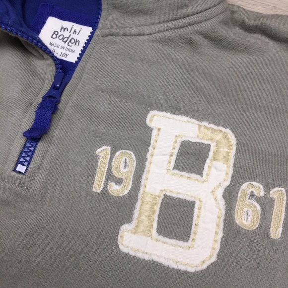 Mini Biden Boys 1/4 Zip Sweatshirt, 9-10Y - Picture 2 of 5